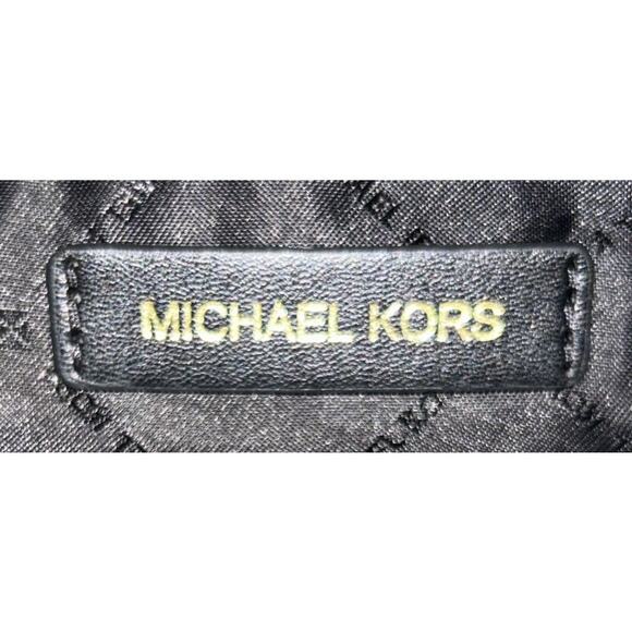 Michael Kors Camden Small Pebbled Leather Black Messenger Crossbody Bag - Picture 9 of 10